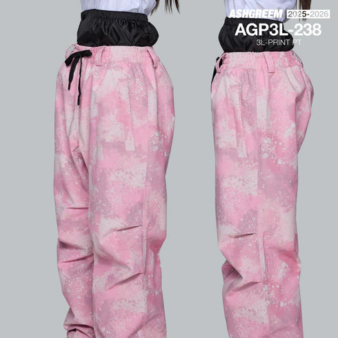 ASHGREEM (アッシュグリーム) 【予約商品】 25-26 スノーボードウェア パンツ 単品 プリント AGP3L-238 スノーウェア スノボウェア スキーウェア スノボーウェア 下 スノーパンツ メンズ レディース 新作